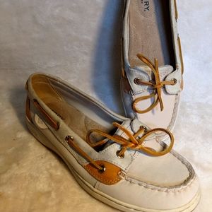 Women's Sperry Top Slider Oat Gold Boat Shoes